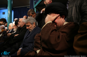 مراسم وداع با پیکر آیت الله هاشمی رفسنجانی(ره) در حسینیه جماران