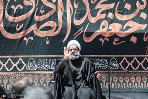 مراسم شهادت امام جعفر صادق(ع) با حضور آیت الله العظمی وحید خراسانی