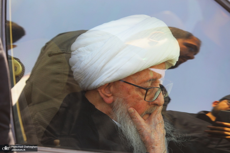 دسته عزاداری شهادت امام عسکری (ع) با حضور آیت‌الله العظمی وحید خراسانی