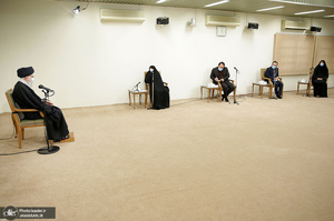 دیدار خانواده شهید فخری‌زاده با رهبر معظم انقلاب