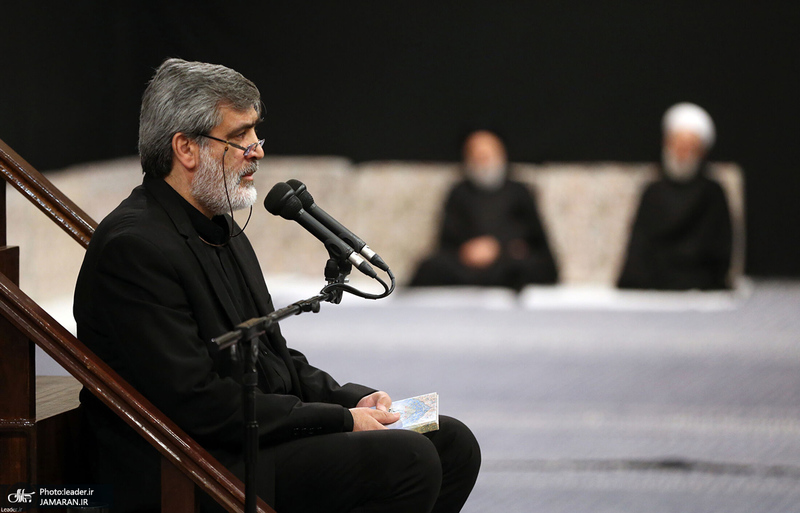 اولین شب مراسم عزاداری حضرت فاطمه‌زهرا (س) در حسینیه امام خمینی