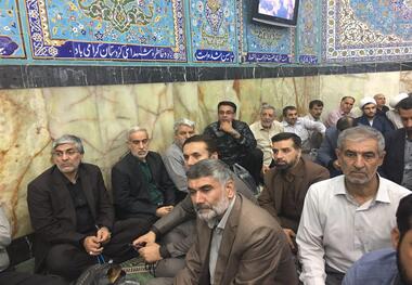 حضور هاشمی و مسوولان بسیج ورزش در مراسم گرامیداشت شهید حججی+ عکس
