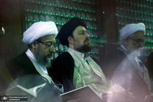 تجدید میثاق رئیس قوه قضائیه و مسئولان عالی قضایی با آرمان‌های امام خمینی(س)