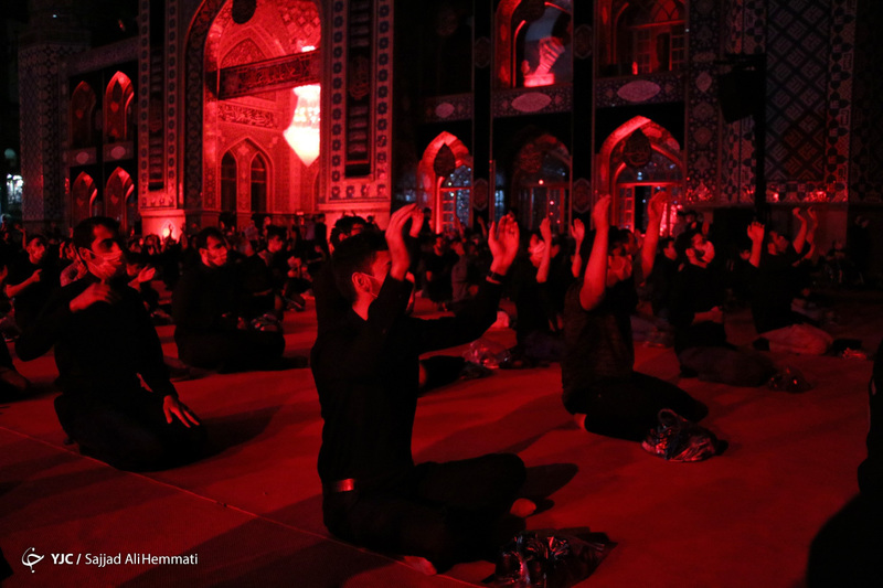 عزاداری شب اول محرم در امام زاده صالح و مسجد ارک تهران 