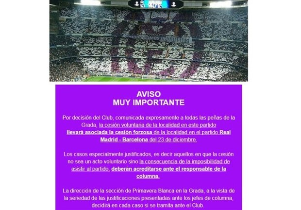 هواداران رئال مادرید از سوی باشگاه تهدید شدند! + عکس
