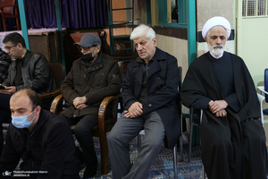 مراسم تشییع مرحوم حسن غفوری فرد از حسینیه جماران