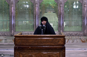 آئین هم عهدی بانوان مراکز تعالی طرح شهید آرمان علی وردی در حرم امام خمینی