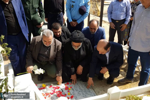 گلباران مزار شهدای 17 شهریور در بهشت زهرا (س) تهران + تصاویر