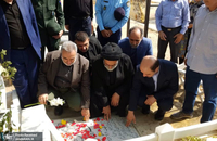 گلباران مزار شهدای 17 شهریور در بهشت زهرا (س) تهران + تصاویر