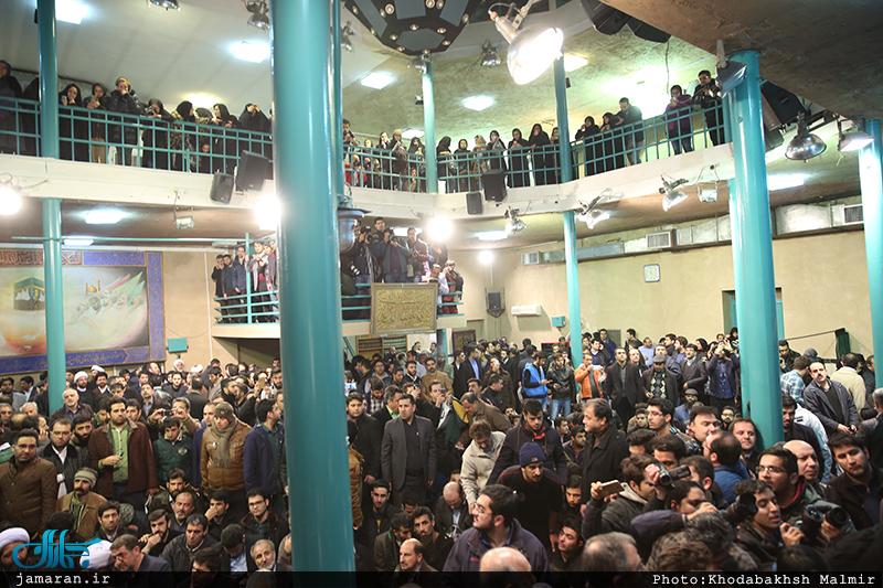 مراسم وداع با پیکر آیت الله هاشمی رفسنجانی(ره) در حسینیه جماران-4