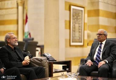 لاریجانی با نواف سلام دیدار کرد