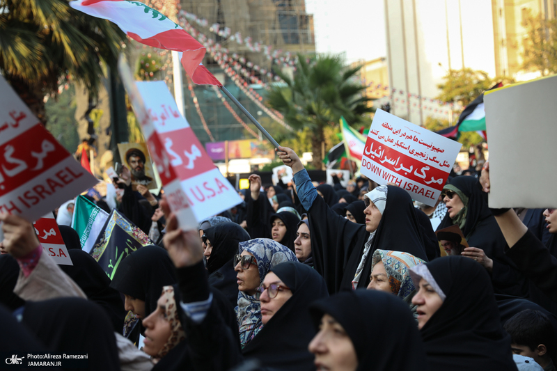 اجتماع دختران انقلاب در حمایت از جبهه مقاومت