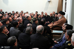 دیدار جمعی از فرماندهان و مسئولان نیروی انتظامی با رهبر معظم انقلاب