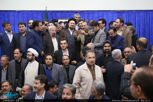 دیدارجمعی از فعالان ستادهای انتخاباتی دکتر روحانی با سید حسن خمینی