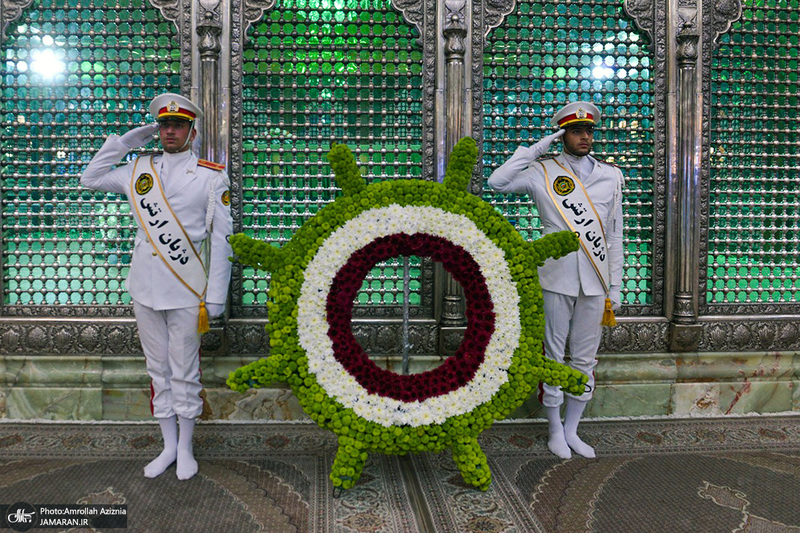 تجدید میثاق فرمانده و پرسنل نیروی دریایی ارتش جمهوری اسلامی ایران با آرمان‌های امام خمینی(س)