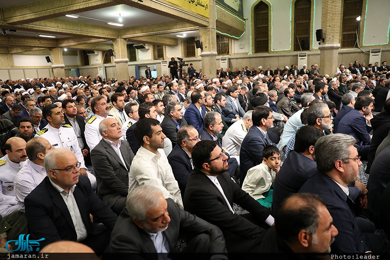 دیدار مسئولان نظام و سفرای کشورهای اسلامی با رهبر معظم انقلاب