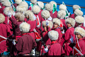 مراسم رژه نیروهای مسلح در جوار حر مطهر امام خمینی(س)