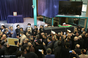 مراسم تشییع پیکر مرحوم حسن غفوری فرد در حسینیه جماران