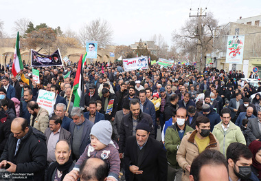 راهپیمایی باشکوه 22 بهمن در خمین 