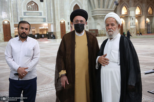 خاکسپاری پیکر حجت الاسلام و المسلمین سید محمود دعایی در حرم امام خمینی (س)