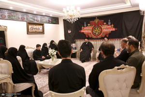 حضور سیدحسن خمینی در منزل شهیدان طهرانچی