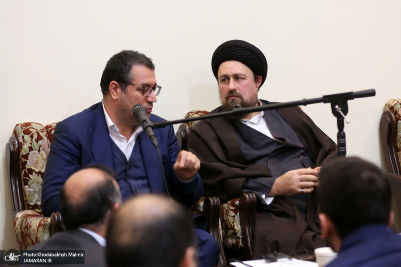 دیدار وزیر ، معاونان و کارکنان وزارت صمت با سید حسن خمینی