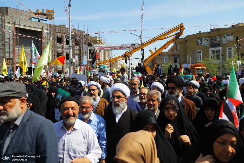 راهپیمایی باشکوه روز قدس در قم -2