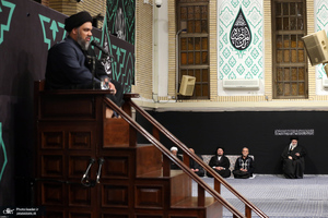 آخرین شب مراسم عزاداری شهادت حضرت فاطمه‌زهرا (س) در حسینیه امام خمینی