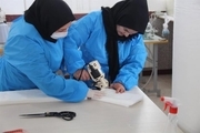 مدرسه‎های علمیه خواهران استان بوشهر ۲۰۰ هزار ماسک و گان تولید کردند