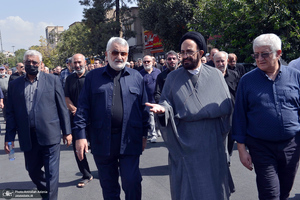 مراسم تشییع سیدعلی صنیع خانی از مسجد الرسول (ص) نازی آباد