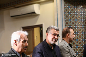 مراسم ختم پدر همسر محمد ظفرقندی
