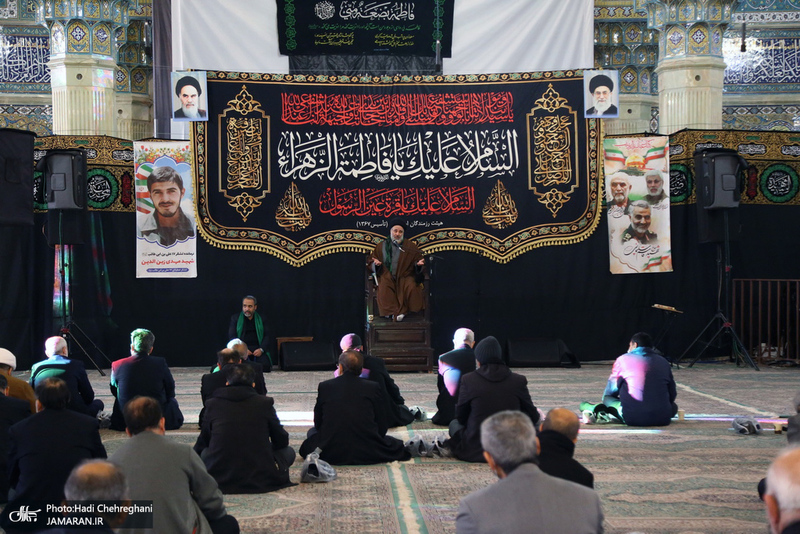 دسته عزاداری خادمان حرم کریمه اهل بیت (ع) در روز شهادت حضرت زهرا (س)‎‎