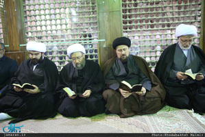 تجدید میثاق رئیس قوه قضائیه و مسئولان عالی قضایی با آرمان‌های امام خمینی(س) 