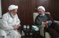 دیدار اعضای شورای سیاستگذاری همایش وکلای شرعی امام خمینی(س) با آیت‌الله مسعودی خمینی