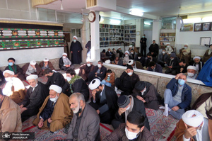 مراسم عزاداری شهادت حضرت فاطمه (س) در دفتر آیت الله العظمی صانعی (ره)