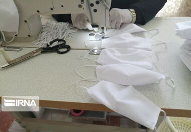 گروه‌های جهادی دشتی روزانه پنج هزار ماسک تولید می‌کنند