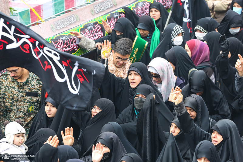 مراسم تشییع 200 شهید گمنام دفاع مقدس در تهران -2