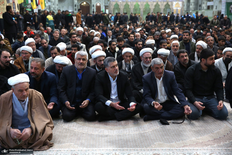 مراسم عزاداری شب شهادت حضرت زهرا(س) در حرم امام خمینی(ره) برگزار شد