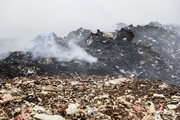 آتش‌سوزی سایت زباله فریدونکنار پس از ۱۷ ساعت مهار شد