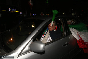 شادی مردم پس از صعود تیم ملی به جام جهانی قطر