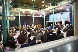 مراسم چهلمین روز در گذشت  آیت الله صانعی در حسینیه جماران  2