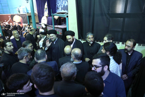 مراسم بزرگداشت همسر آیت الله موسوی بجنوردی (ره) در حسینیه شماره یک جماران-3