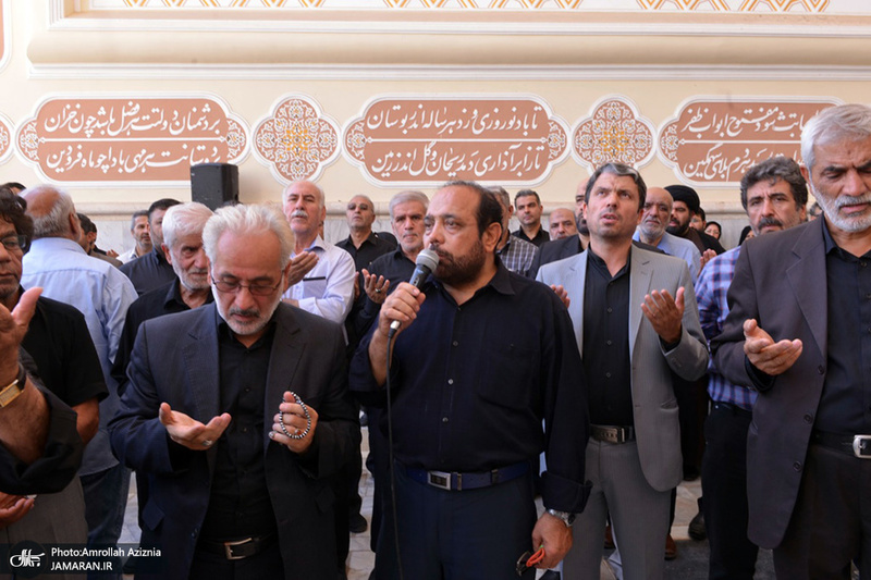 مراسم خاکسپاری پیرغلام اهل بیت(ع) حاج مصطفی طالبی در جوار حرم امام خمینی(س)