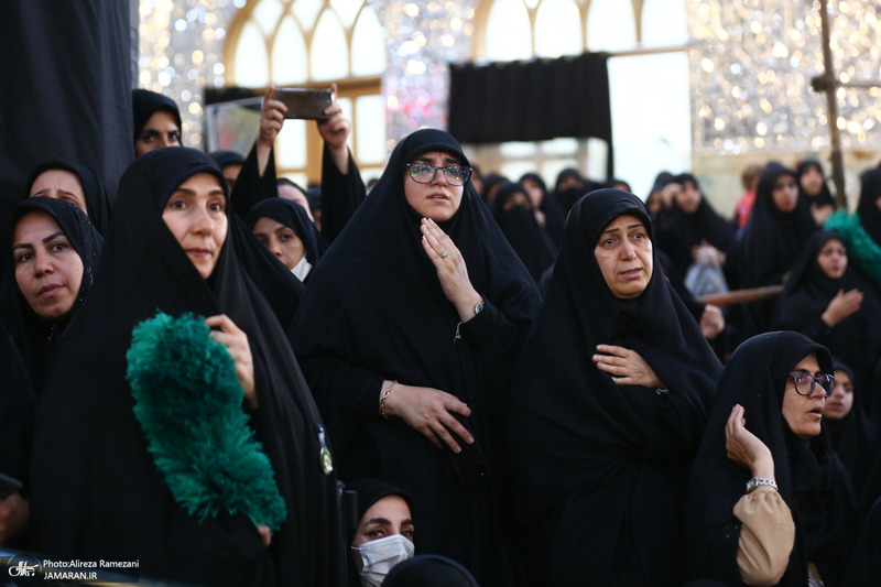 مراسم خاکسپاری شهید حسین امیرعبداللهیان در حرم حضرت عبدالعظیم حسنی (ع)