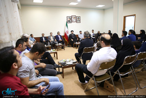 دیدار صمیمانه ملی پوشان تیم تیر اندازی اعزامی به مسابقان آسیایی با سید حسن خمینی