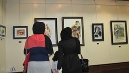 برپایی نمایشگاه گروهی نقاشی «مه فام» در لاهیجان | تصاویر