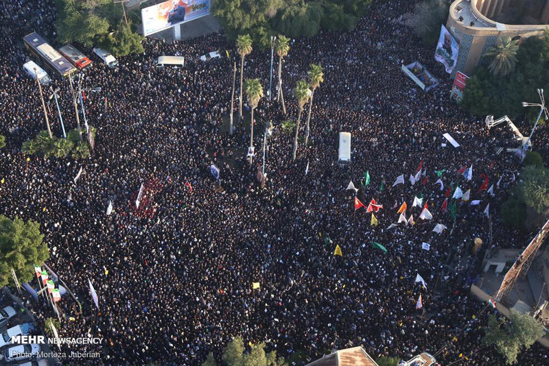 تشییع باشکوه پیکر مطهر شهید حاج قاسم سلیمانی در اهواز