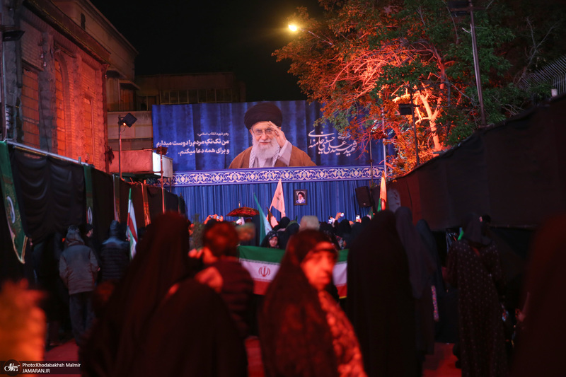 حال و هوای خیابان کشور دوست در شب میلاد امام رضا (ع)