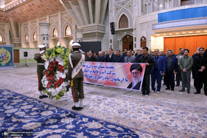 تجدید میثاق مدیران و معاونین شرکت آب و فاضلاب تهران با آرمان حضرت امام خمینی (س)