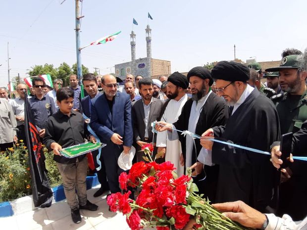 یادمان شهدای مدافع حرم و شهید حججی در بافق برگزار شد